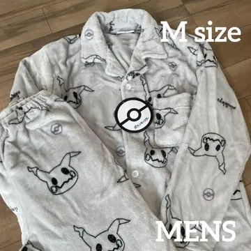 포켓몬 미미큐 남성용 룸웨어 보들보들 파자마 M 사이즈 그레이