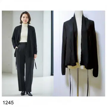 조르주레쉬 드레이프 가디건 블랙 L 사이즈 고급 새상품급