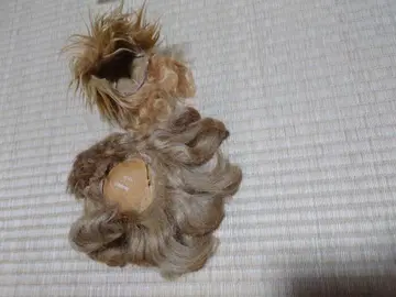 인형 가발 골드 컬러 컬한 머리카락 [ 빈티지 ]