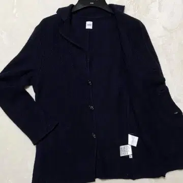 [ 새상품급 ] 다케오 키쿠치 니트 테일러드 자켓 네이비 S