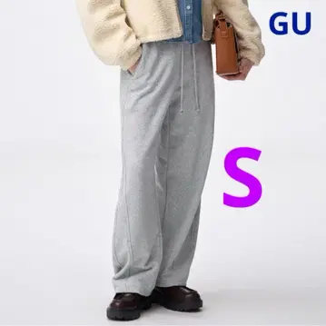 맨투맨 배럴 레그 팬츠 그레이 S 사이즈 지유