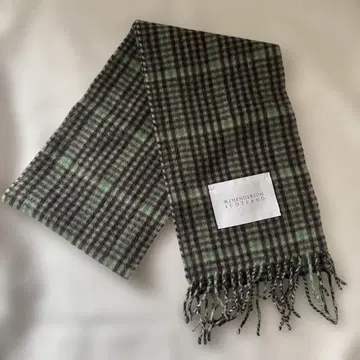 W.J. HENDERSON SCOTLAND 체크 무늬 머플러