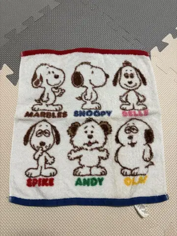 스누피 데이지힐 퍼피즈 핸드 타월 헤이세이 레트로 피넛 일본제