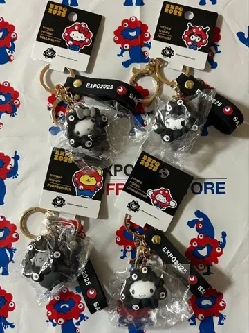 만박 산리오 블랙 미야쿠미야쿠  키링 컴플리트 4점