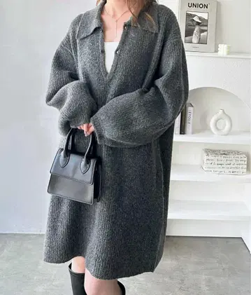 2025 가을/겨울 폴로 카라 니트 원피스