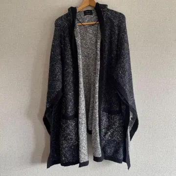 ZARA 후드 부착 판초