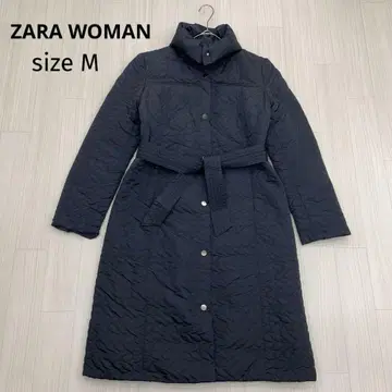 ZARA WOMAN 자라 우먼 충전솜 퀼트 코트 롱 다운 코트