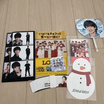 SnowMan 묶음 판매 혜택 클리어 파일 미니 부채