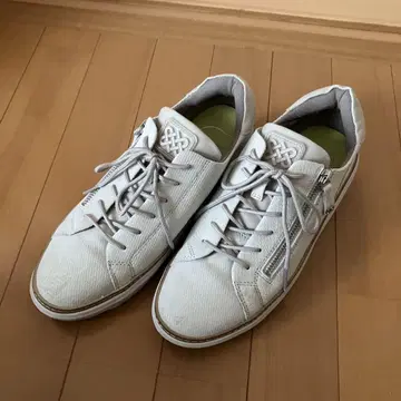 fit fit 아웃 스티치 비쥬 가죽 스니커즈