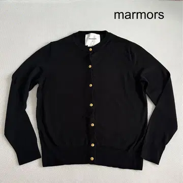 marmors 블랙 가디건 36 미중고 마르모아 마이카&딜