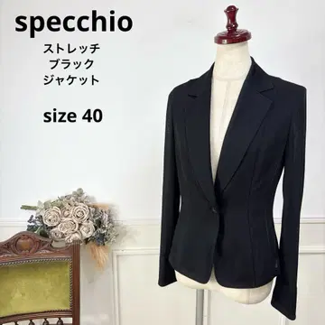 새상품급 specchio 블랙 스트레치 테일러드 자켓