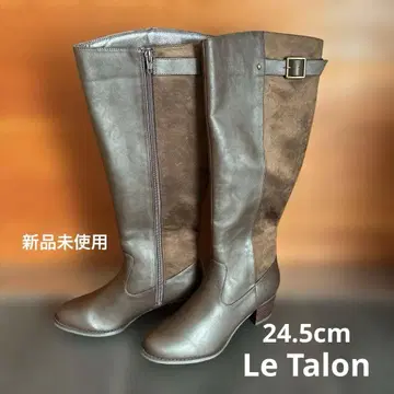 미사용 새상품 Le Talon 백 벨트 자키 부츠