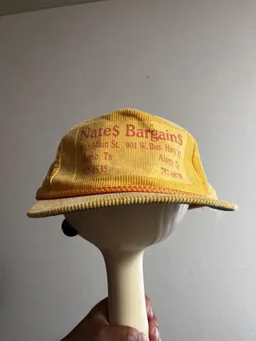 빈티지 80s 코듀로이 캡