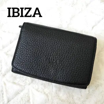 [ IBIZA ] 가죽 블랙 접이식 지갑