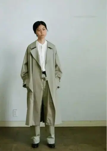 CIOTA 시오타 수빈코튼 타이로켄코트 트렌치코트
