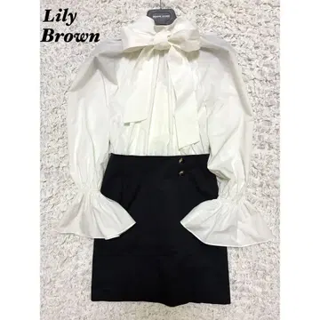 [새상품급] Lily Brown 도킹 원피스 블랙 화이트 S 릴리 브라운