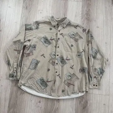 구제 의류 울 리치 L/S 셔츠 플라이 낚시 XL