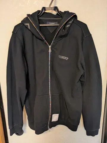 TOMMY 블랙 후드티