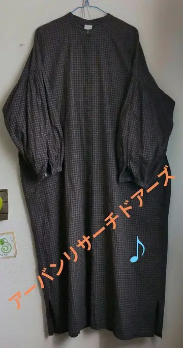 스탠드 카라 롱 원피스