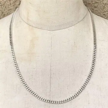 SILVER925 FLAT LINK CHAIN NECKLACE / 실버