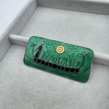 [ 빈티지 ] David Andersen 브로치 노르웨이 에나멜