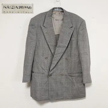 KRIZIAUOMO 더블 브레스트 테일러드 자켓 빈티지 더블