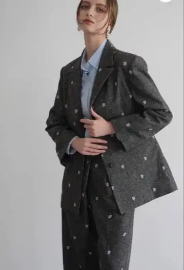 Acka embroidery tailored jacket