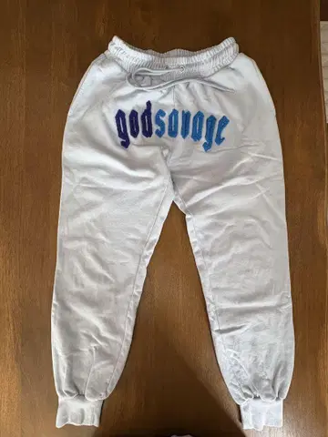 godsavage 라이트 블루 스웨트 팬츠 M 사이즈