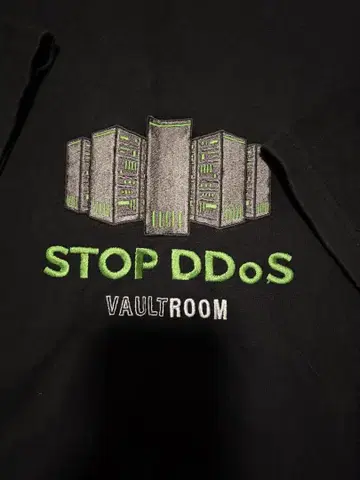 Vaultroom STOP DDoS 셔츠 XL