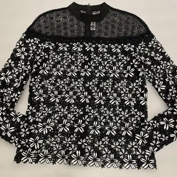 self-portrait 꽃무늬 자수 긴팔 블라우스 UK10