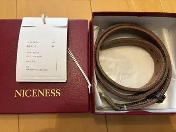 niceness BLADE LEATHER BELT 니스