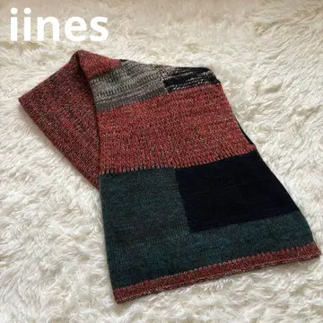 iines 이이네스 사토 섬유 머플러 멀티 컬러 멀티 디자인 올 패턴