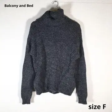 상태 좋음 Balcony and Bed 터틀넥 니트 스웨터 F