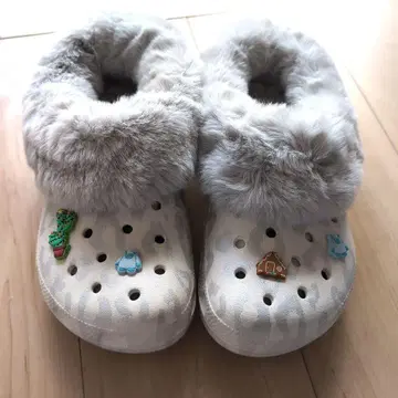 crocs 클래식 맘모스 LuxeMetallic M5W7 레오파드