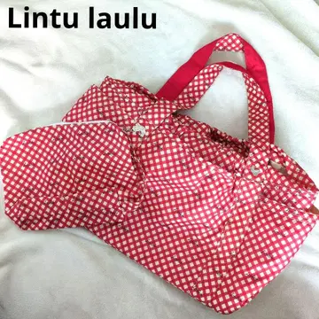 Lintu laulu 빨간색과 화이트 토트백