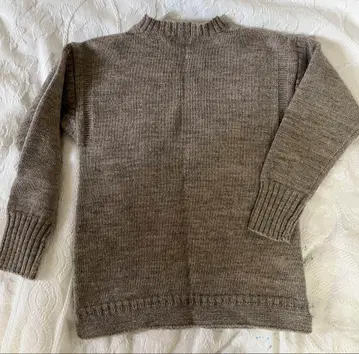 LE TRICOTEUR 간지 니트 스웨터 그레이지 긴팔 영국제