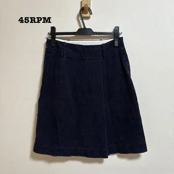 하자품 45RPM 코듀로이 스커트 네이비 1