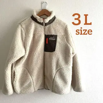 OUTDOOR 아웃도어 보아 플리스 자켓 3L 아이보리 계열 방한 따뜻함