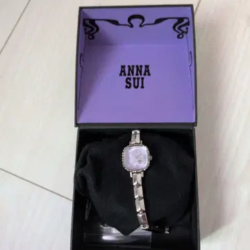 ANNA SUI 아날로그 손목시계 퍼플