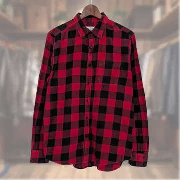 00s 세인트 존스베이 플란넬 셔츠 버팔로 체크 버튼 다운