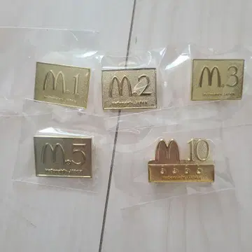 맥도날드 핀 배지 5개 세트