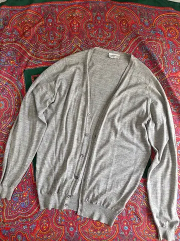 JOHN SMEDLEY 그레이 니트 가디건 M