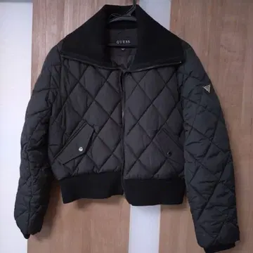 [ 미사용 새상품 ] GUESS 블랙 퀼팅 자켓 M