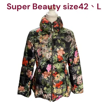 새상품급 슈퍼 뷰티 꽃무늬 플로럴 다운 자켓 코트