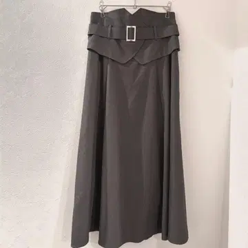 INGNI 잉그 플레어 스커트 그레이 벨트 포함