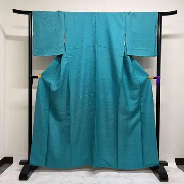 이로무지 남천지문 파티 다회 피콕 그린 기모노 103b d