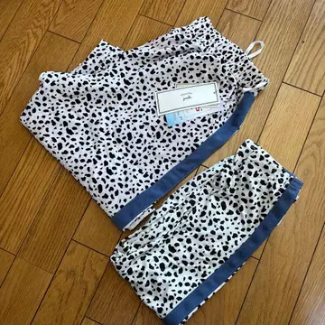 부모 자식 링크 달마시안 패턴 팬츠