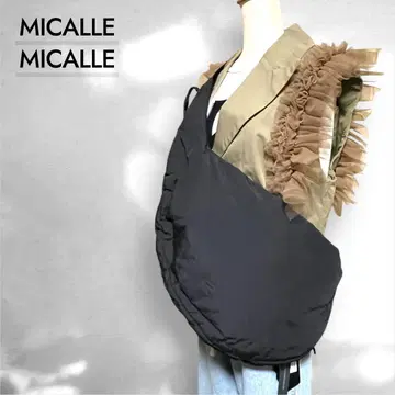 미사용 새상품 MICALLEMICALLE 경량 대용량 블랙 숄더백