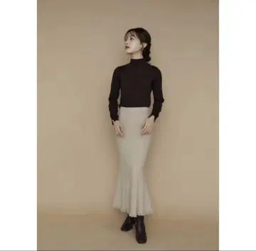 L'Or 머메이드 트위드 스커트
