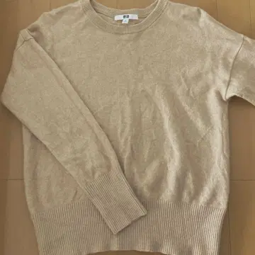 UNIQLO 베이지 캐시미어 니트 스웨터 XL